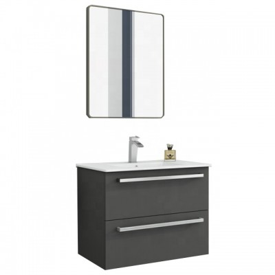 Popular style wall mounted European style mirror simple modular  modern bathroom vanity cabinet