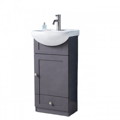 New arrival shaker mini style PVC master bathroom cabinet vanity