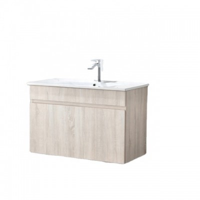 Manufacturer supply wall mounted handless cheap single sink bathroom vanity set