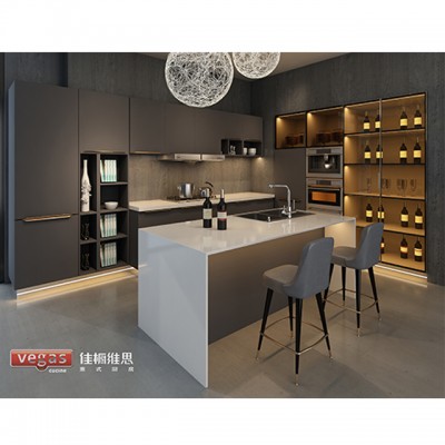 Factory direct sales custom made cheap high luxury modern kitchen cabinet